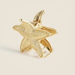 J Crew Metallic Starfish Claw Hair Clip